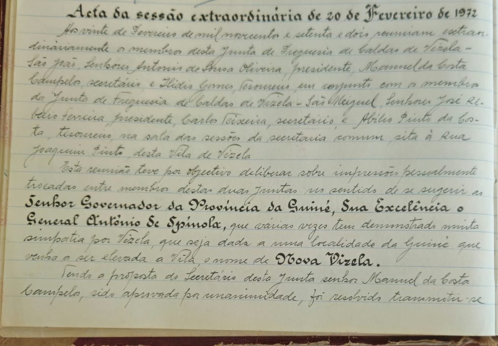 Proposta de MC a Spínola